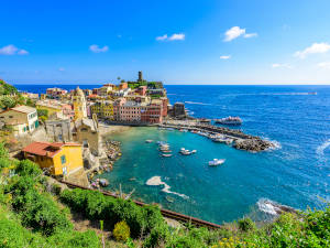 Die Cinque Terre in Italien: Eine Stadt an der Küste